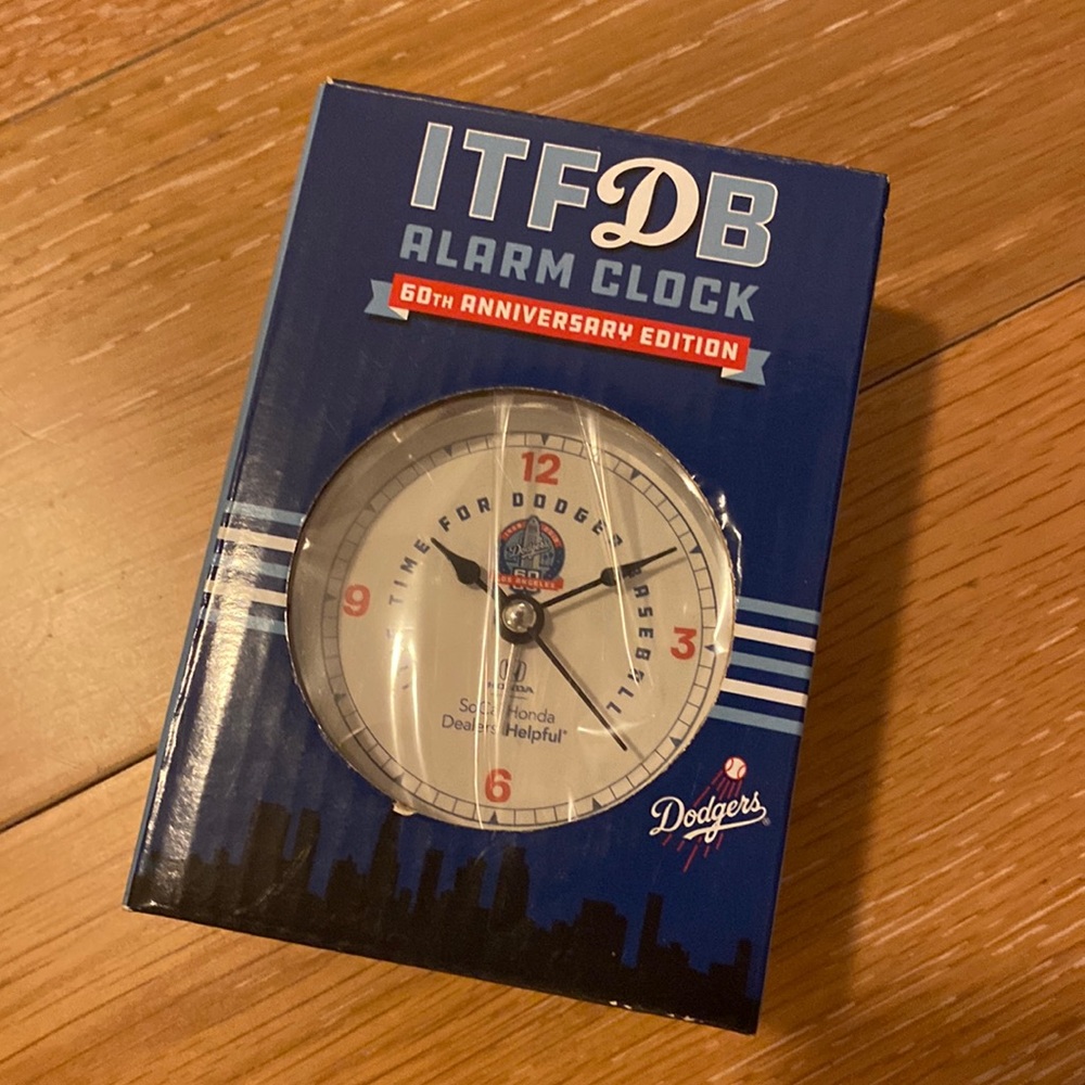 Los Angeles Dodgers Alarm Clock 60th Addition